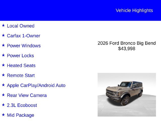 Used 2026 Gray Ford Big Bend image 2