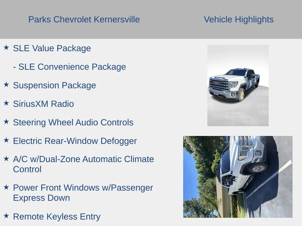 Used 2022 SUMMIT WHITE GMC SLE image 12