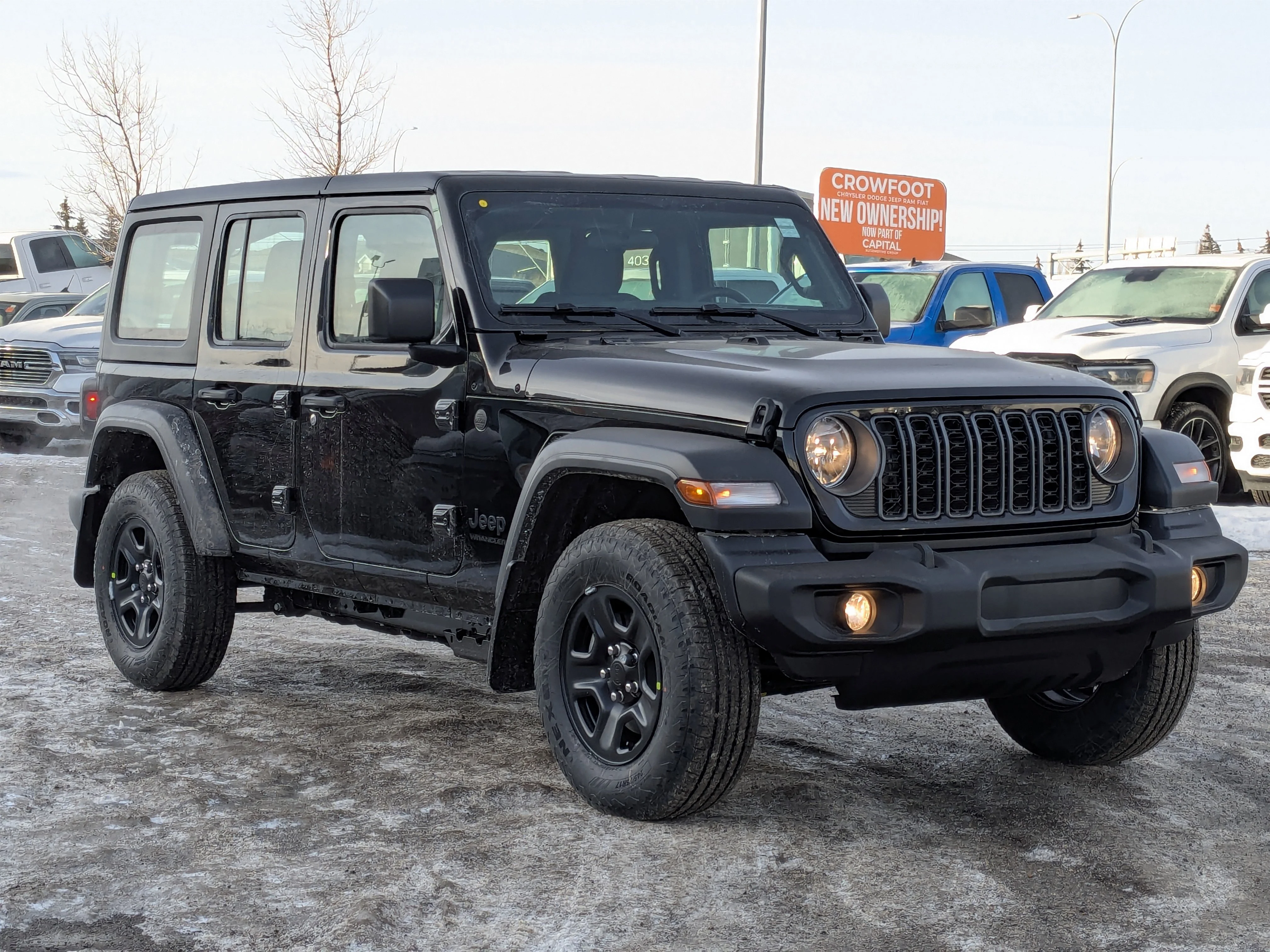New 2026 Black Jeep Sport - - 3.6L V6 Engine - 12.3 Uconnect 5 - 3-Piece Hardtop - 8-Speed Auto & More image 2