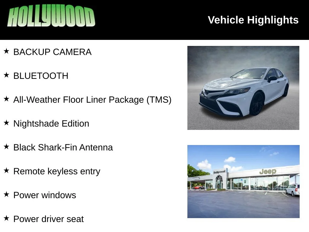 Used 2021 White Toyota SE Nightshade image 3