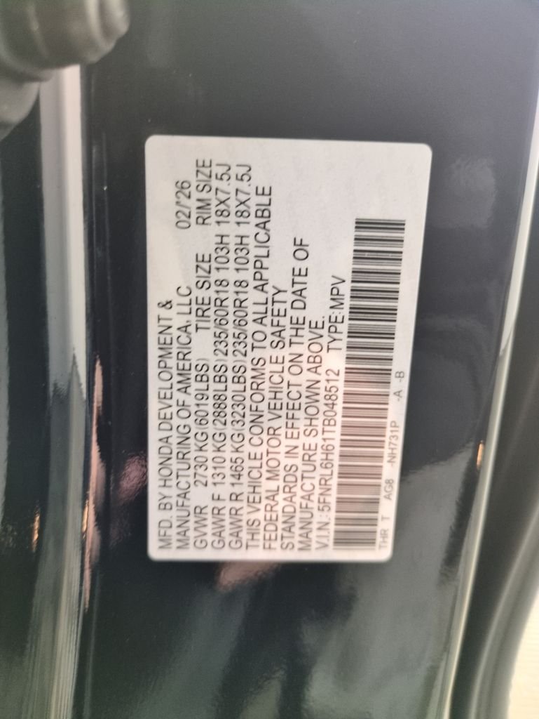 2026 Honda Odyssey EX-L - Photo 29