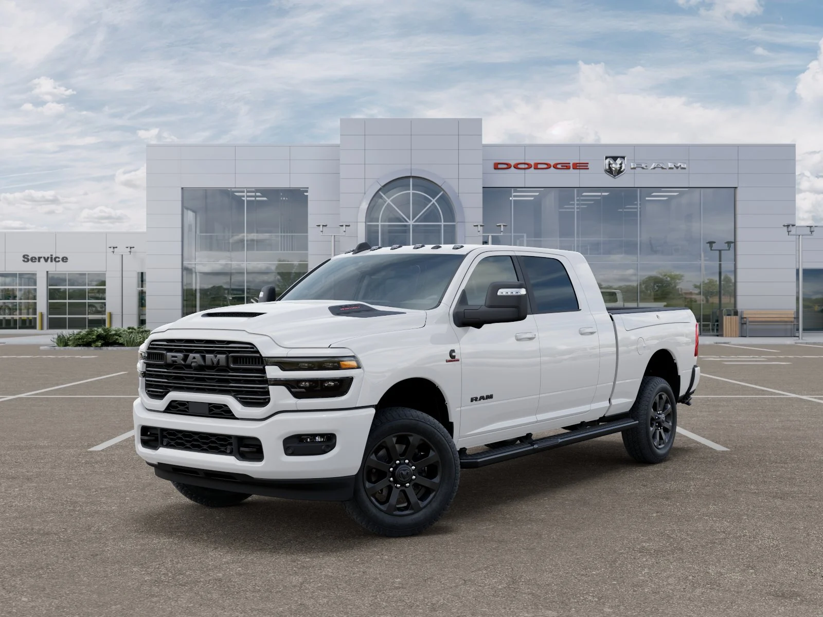 New 2026 Bright White Clear-Coat Exterior Paint RAM Laramie image 27