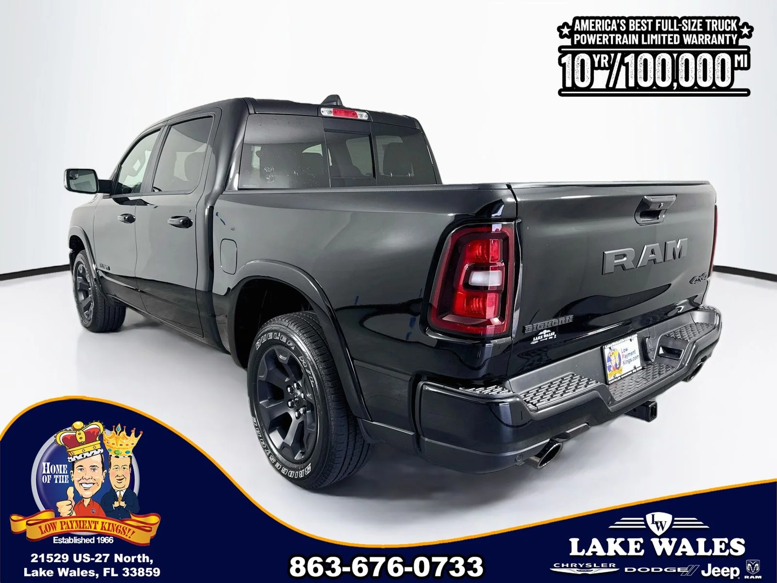 New 2026 Diamond Black Crystal Pearlcoat RAM Big Horn/Lone Star image 5