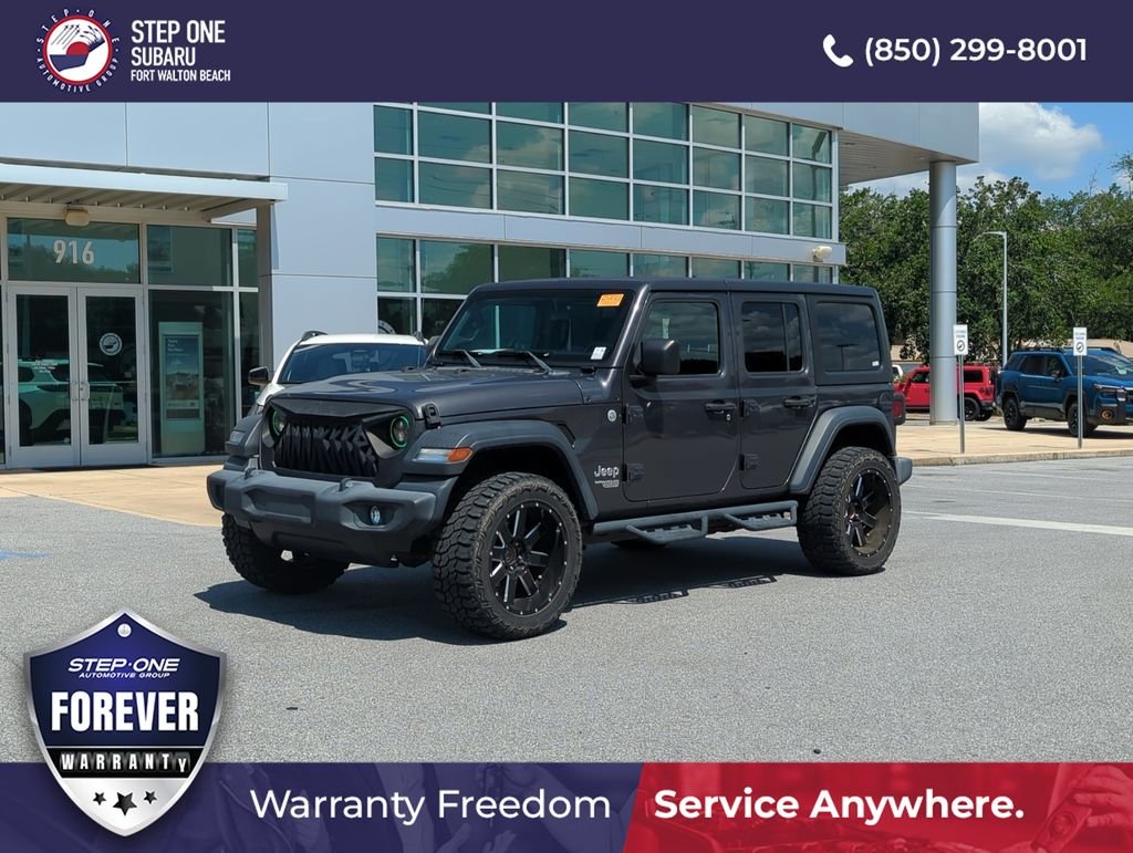 Used 2020 Gray Jeep Unlimited Sport S image 2