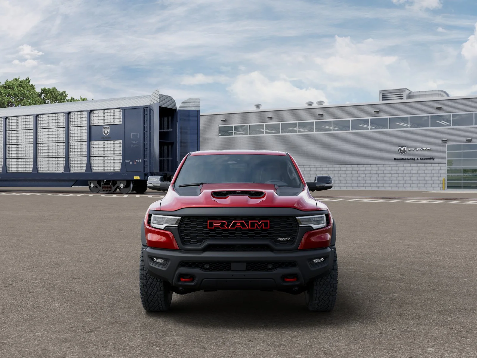 New 2027 Molten Red Pearl-Coat Exterior Paint RAM TRX image 6