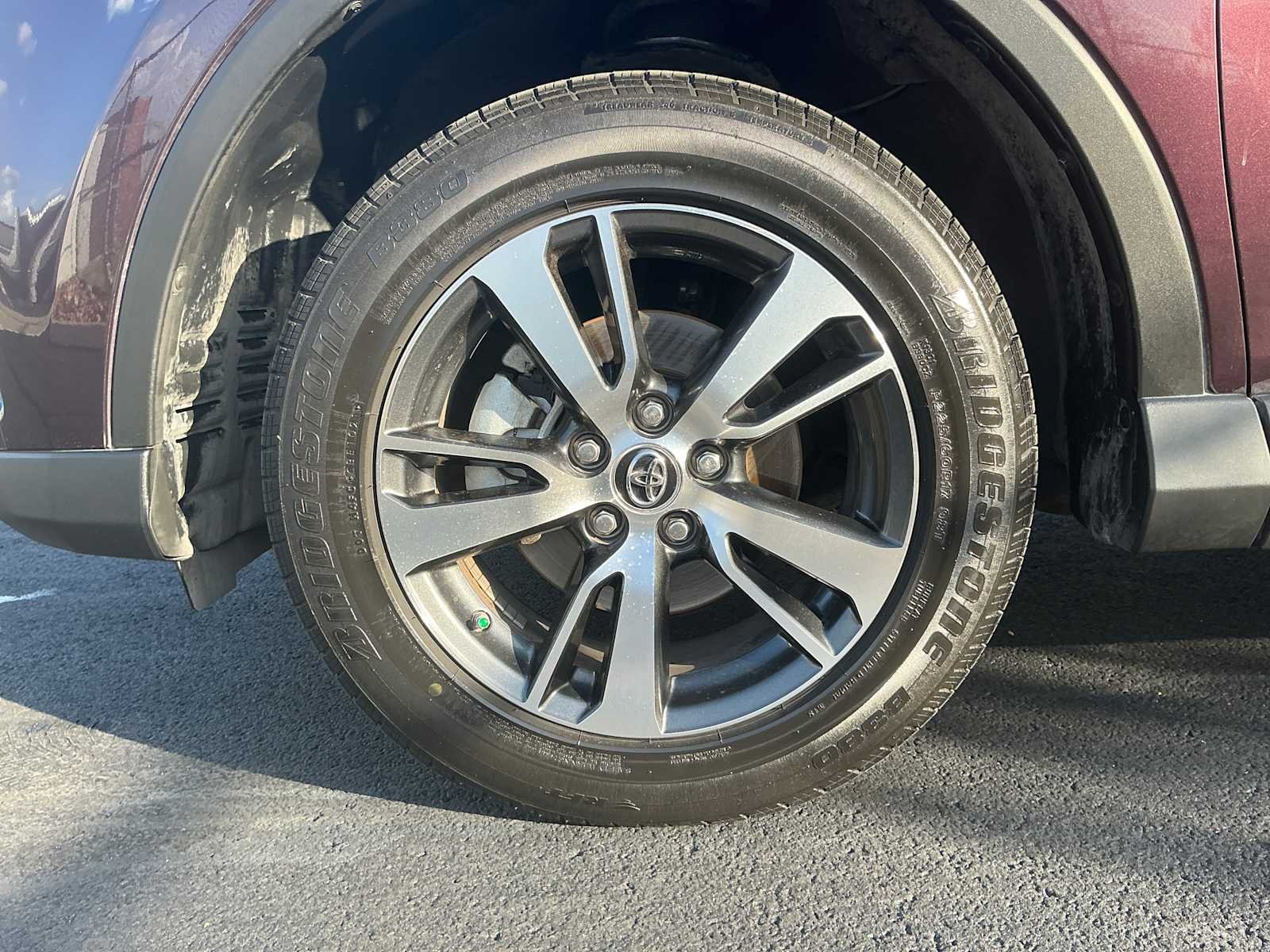 Used 2017 Black Currant Metallic Toyota XLE image 9