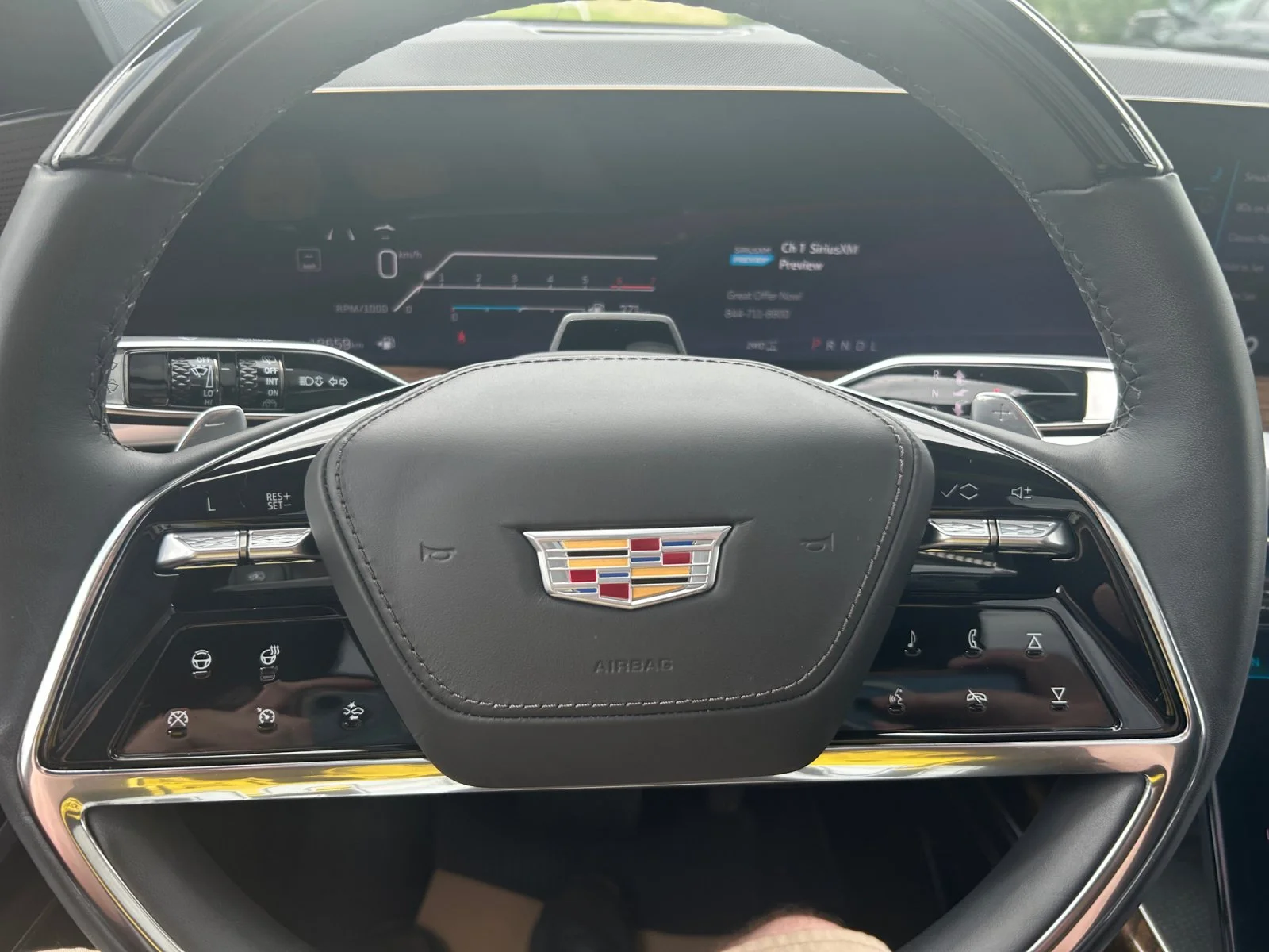 Certified Used 2025 Black Raven Cadillac 4WD Sport Platinum Leather Sunroof Navigation 6.2L image 25