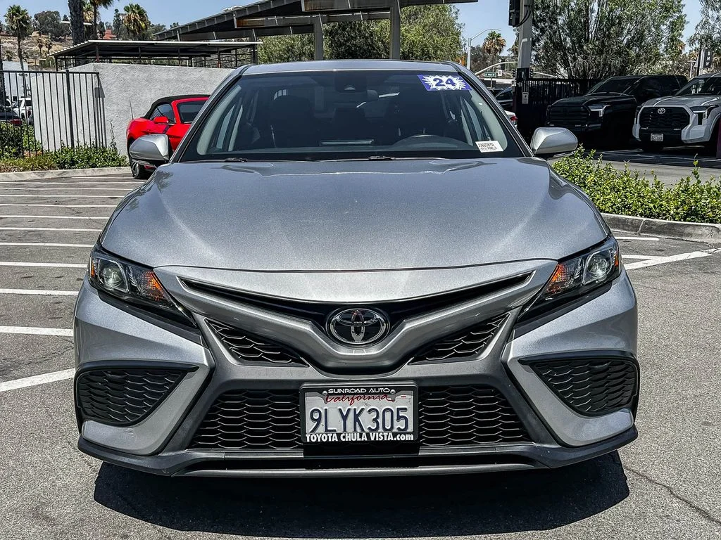 Certified Used 2024 Silver Toyota SE image 2