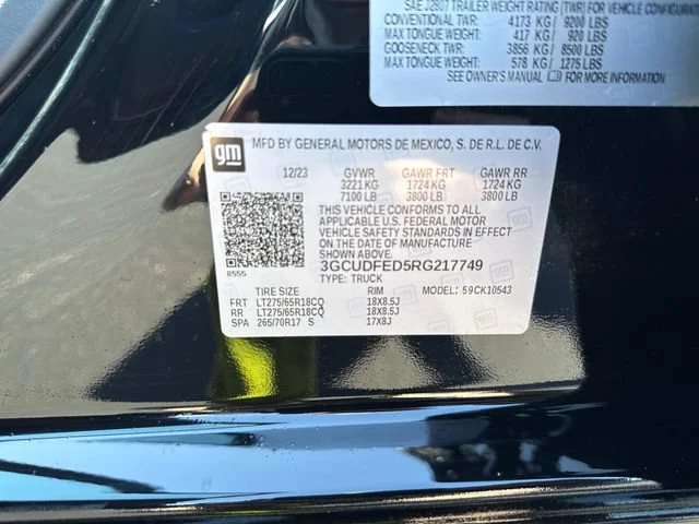 Used 2024 Black Chevrolet LT Trail Boss image 30