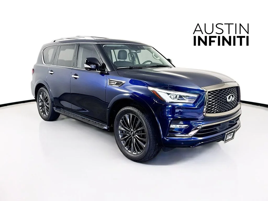 Certified Used 2021 Blue INFINITI Premium Select image 1