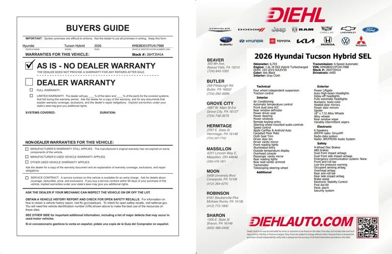 Used 2026 Gray Hyundai SEL image 36