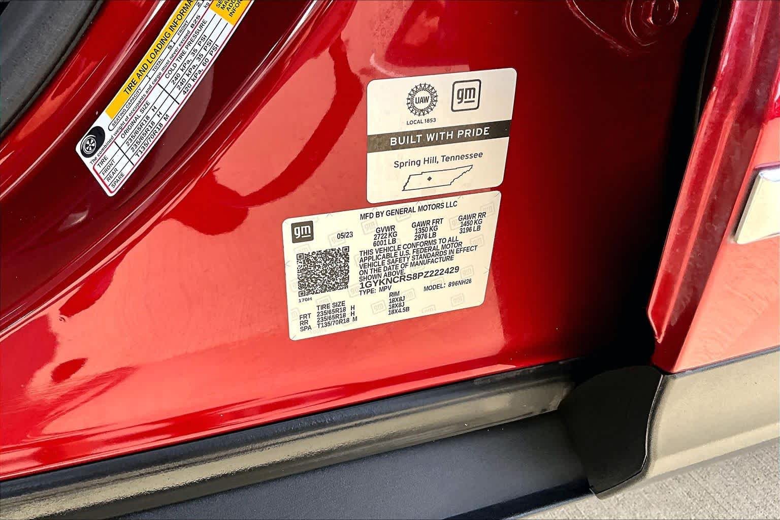 Used 2023 Radiant Red Tintcoat Cadillac FWD Premium Luxury image 34