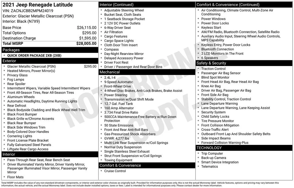 Used 2021 Glacier Metallic Jeep Latitude image 6