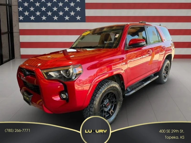 Used 2021 Red Toyota SR5 Premium Sport Utility 4D video 1