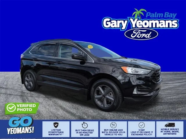 Certified Used 2022 Black Ford SEL image 1