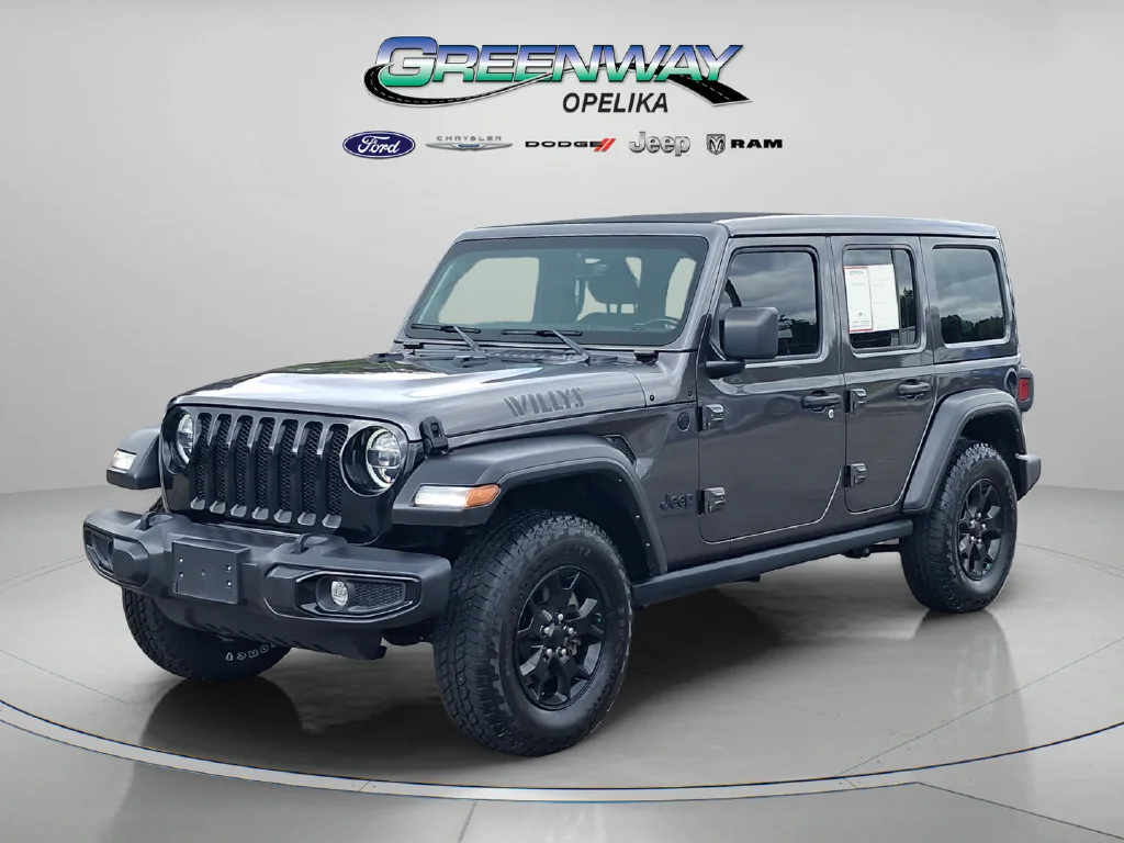 Used 2022 Gray Jeep Unlimited Willys image 3