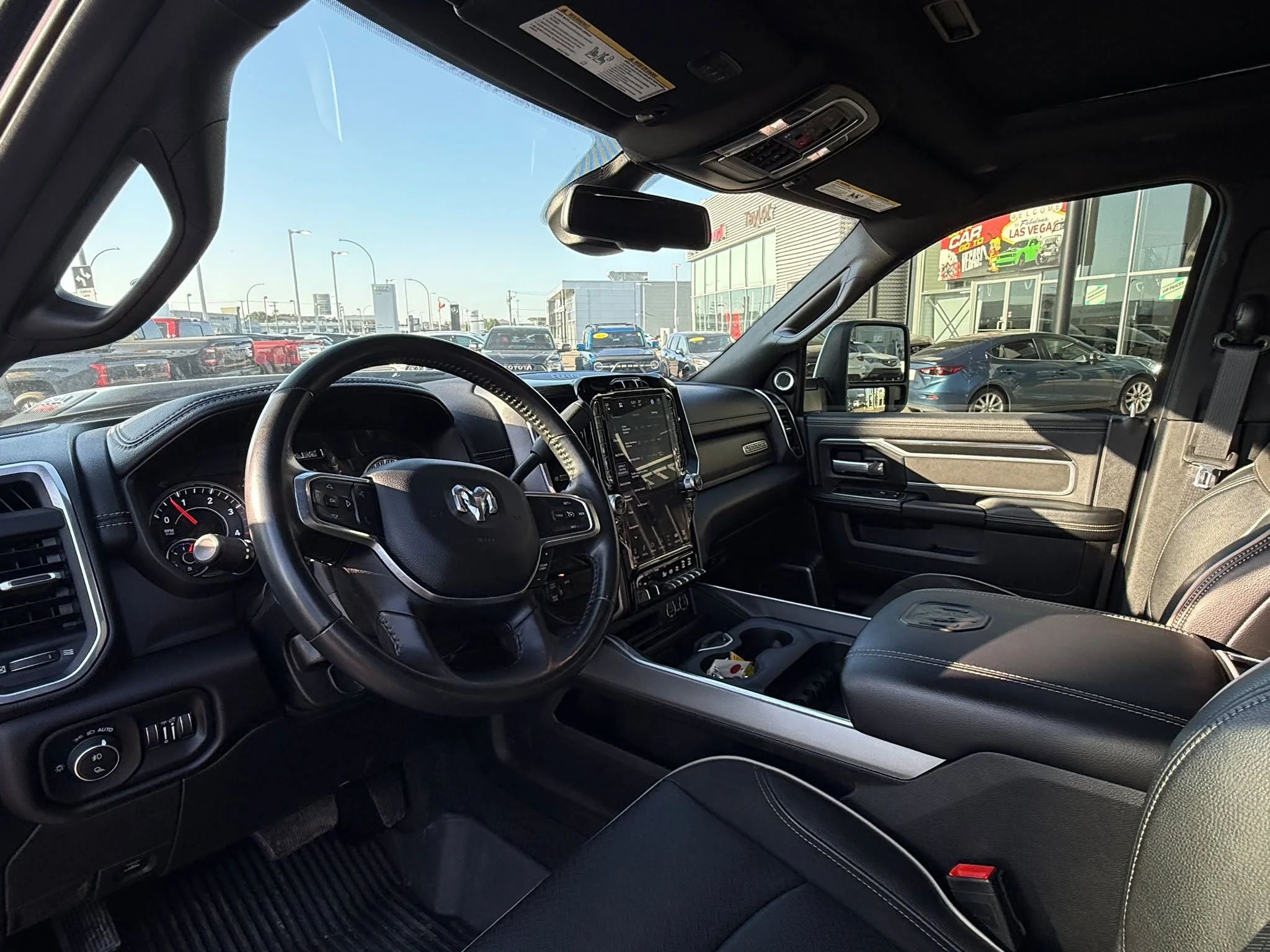 Certified Used 2023 Diamond Black Crystal Pearlcoat Ram Laramie 4x4*6.7L Cummins Diesel | Cooled Leather | Sunroof | Htd Wheel | Tow Pkg | 6ft Box | Navi image 6
