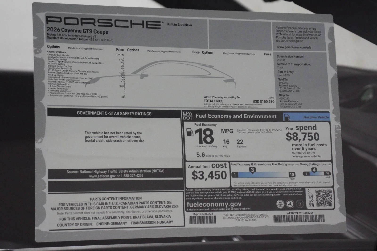 New 2026 Chromite Black Metallic Porsche GTS image 25