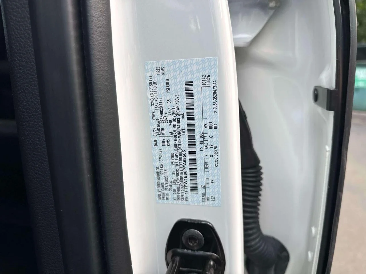 Used 2023 Star White Metallic Tri-Coat Ford Platinum image 13