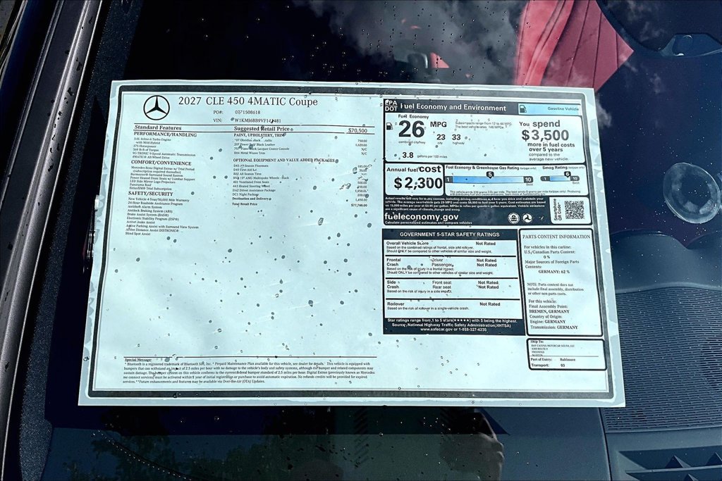 New 2027 Obsidian Black Metallic Mercedes-Benz CLE 450 image 28