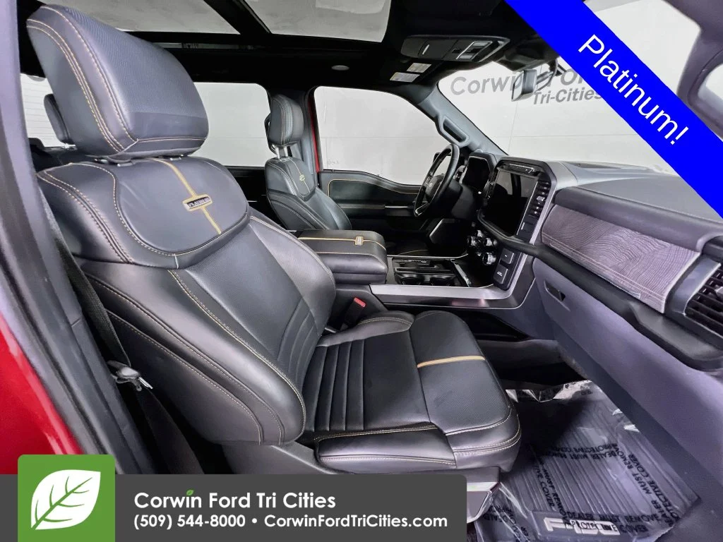 Used 2023 Rapid Red Metallic Tinted Clearcoat Ford Platinum image 17