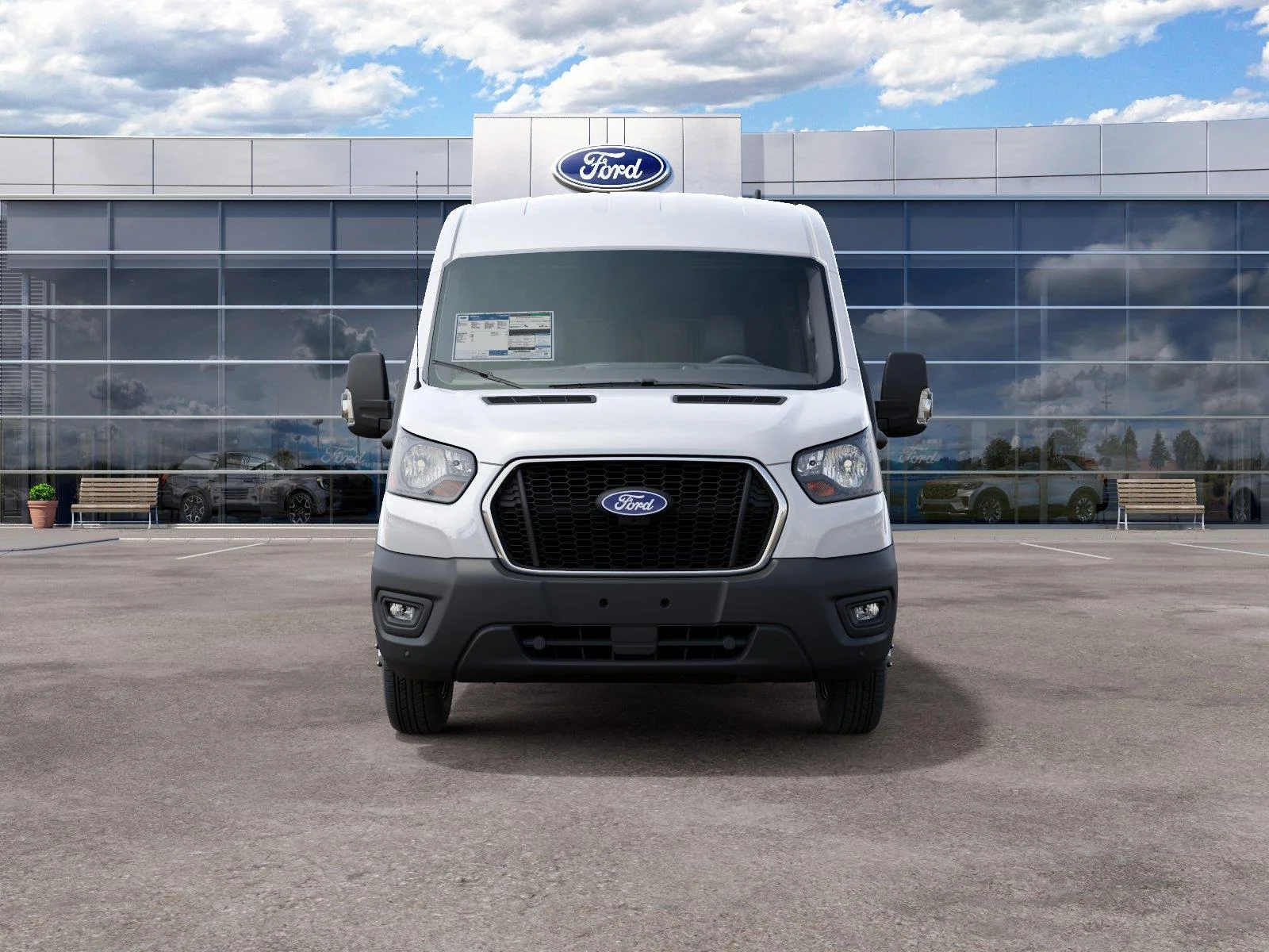 New 2027 Oxford White Ford Cargo Van image 3