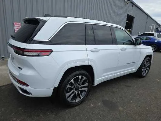 Used 2022 Bright White Clearcoat Jeep Overland image 4