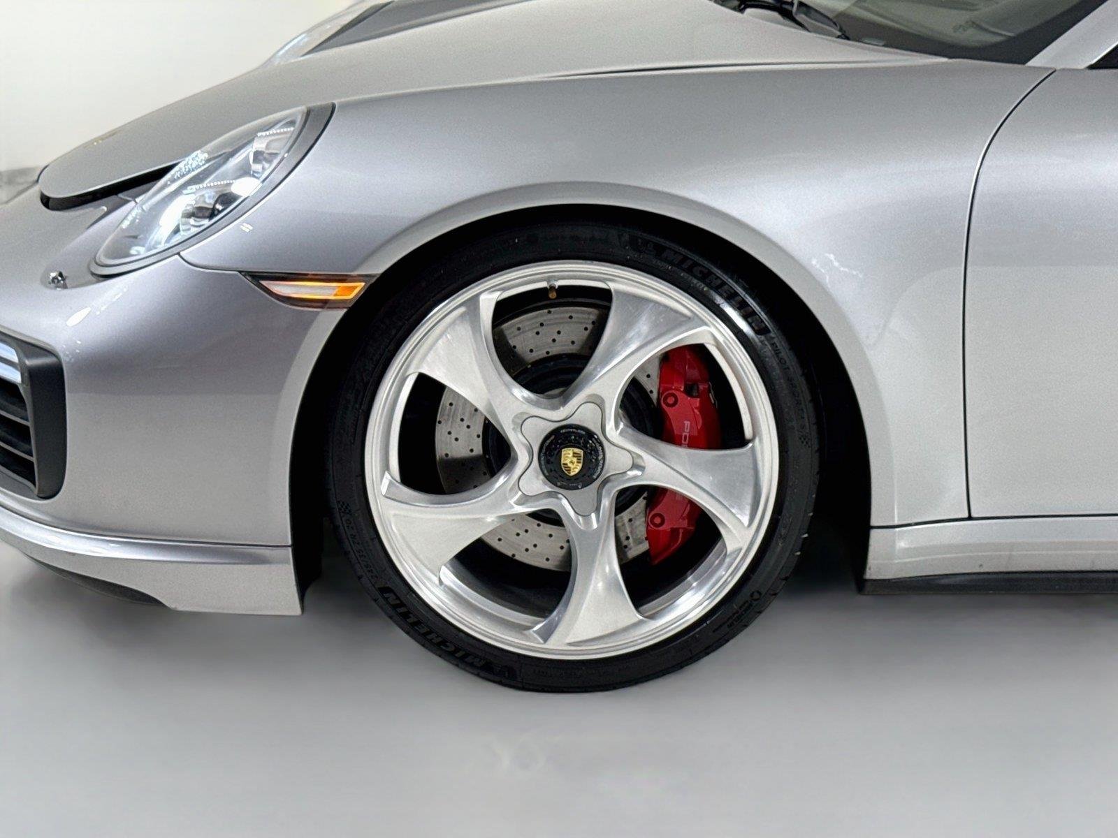Used 2017 Rhodium Silver Metallic Porsche Turbo | Upgraded Exhaust | Upgraded Wheels | Sunroof image 40
