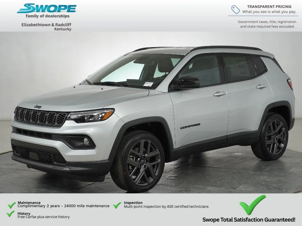 New 2026 Silver Zynith Metallic Clear-Coat Exterior Paint Jeep Latitude Altitude image 7