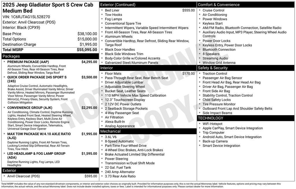 2025 Jeep Gladiator Sport S - Photo 6