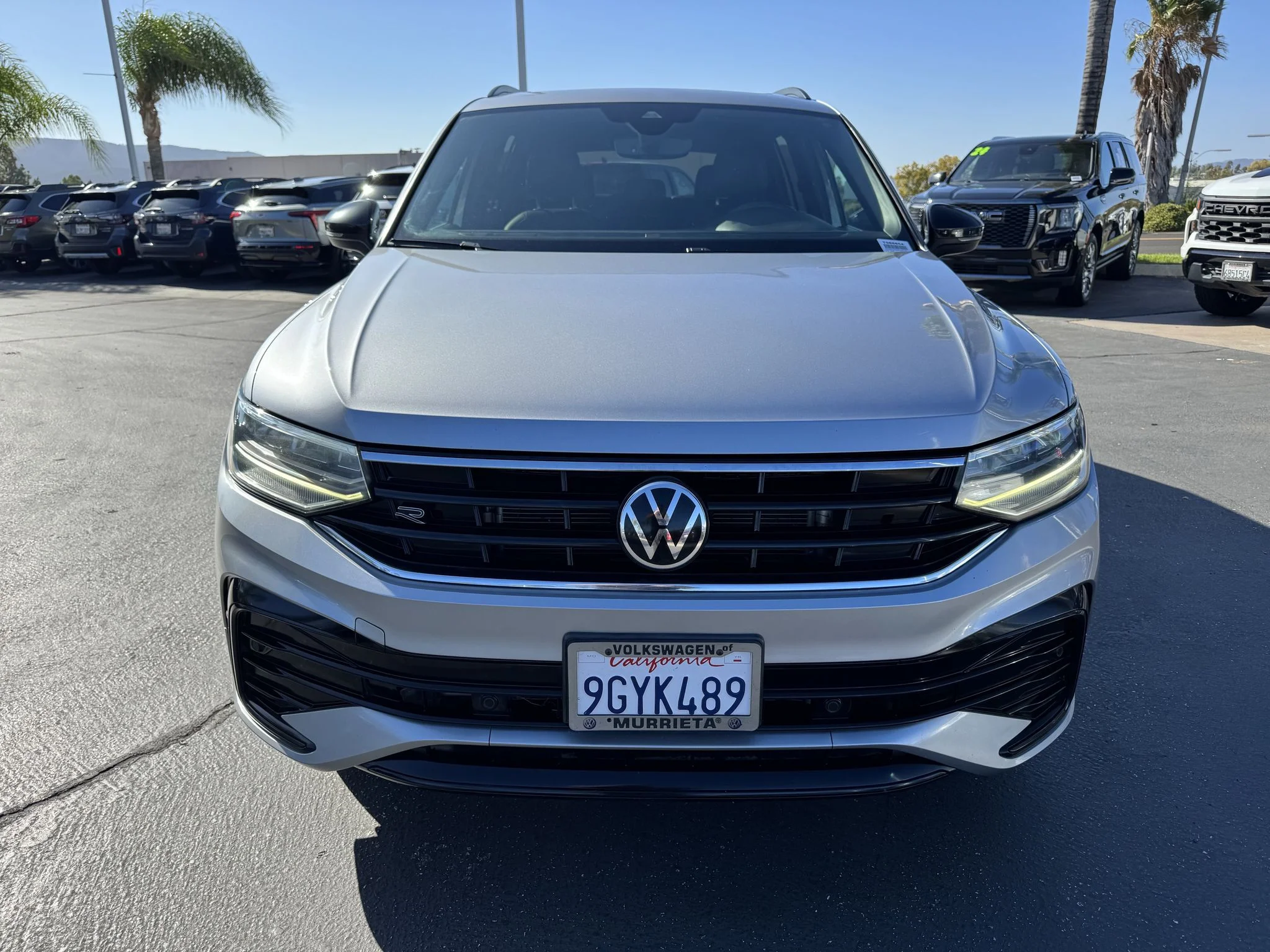 Used 2023 Pyrite Silver Metallic Volkswagen SE R-Line Black image 2