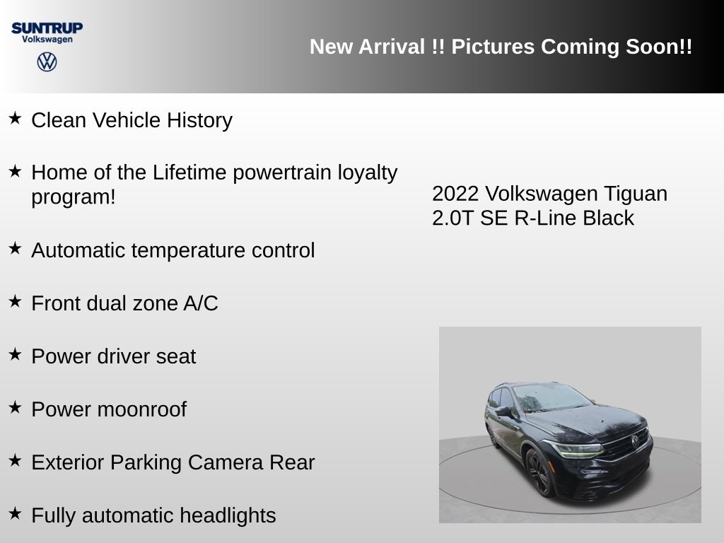 Used 2022 Black Volkswagen 2.0T SE R-Line Black image 5