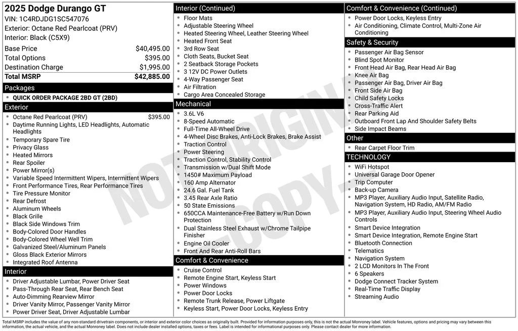 Used 2025 Red Dodge GT image 30