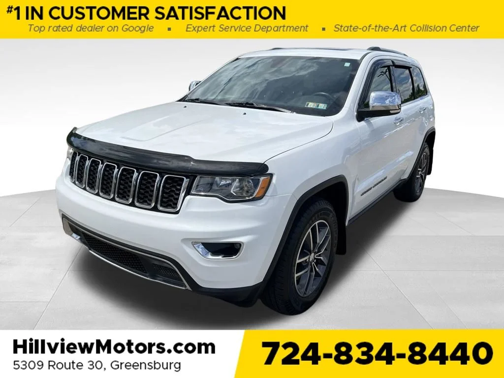Used 2018 Bright White Clearcoat Jeep Limited image 1