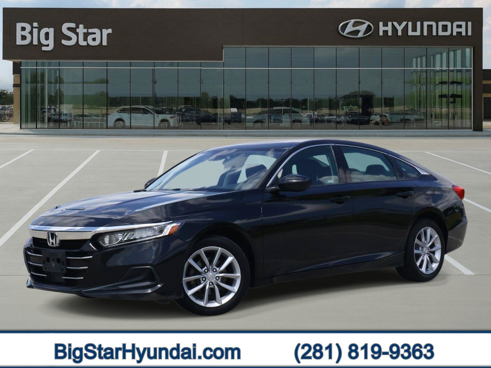 Used 2021 Crystal Black Pearl Honda LX image 1