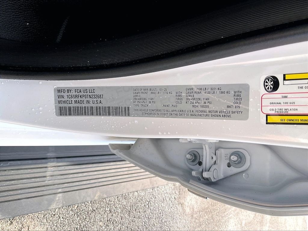 New 2026 Ivory White Tri-Coat Pearlcoat Ram Tungsten image 16