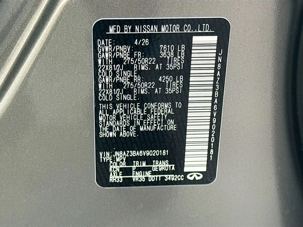 New 2027 DYNAMIC METAL INFINITI Luxe 2WD image 35
