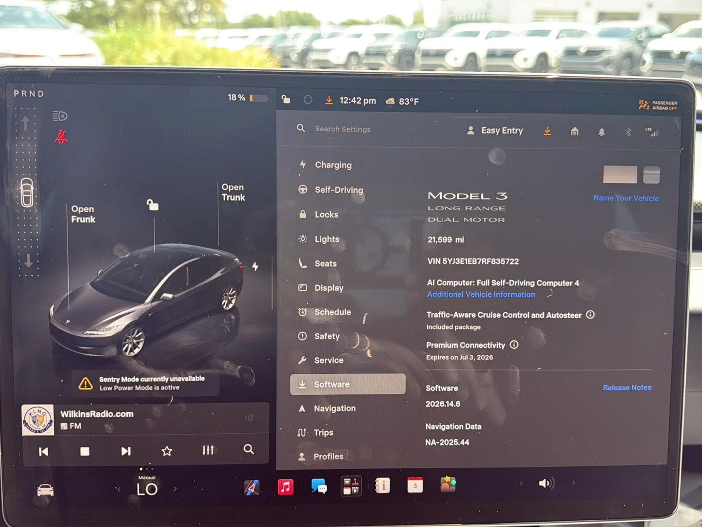 Used 2024 Tesla Model 3 Long Range with VIN 5YJ3E1EB7RF835722 for sale in La Vista, NE