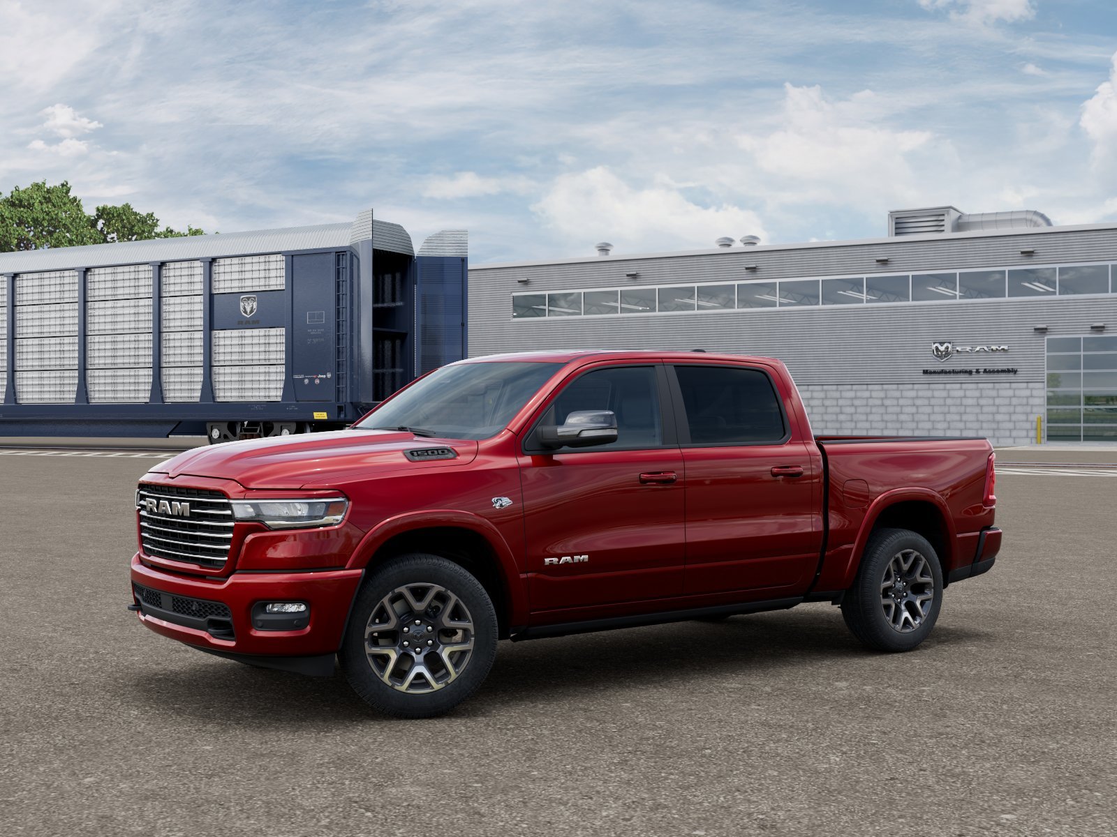 New 2027 Molten Red Pearl-Coat Exterior Paint RAM Laramie image 1