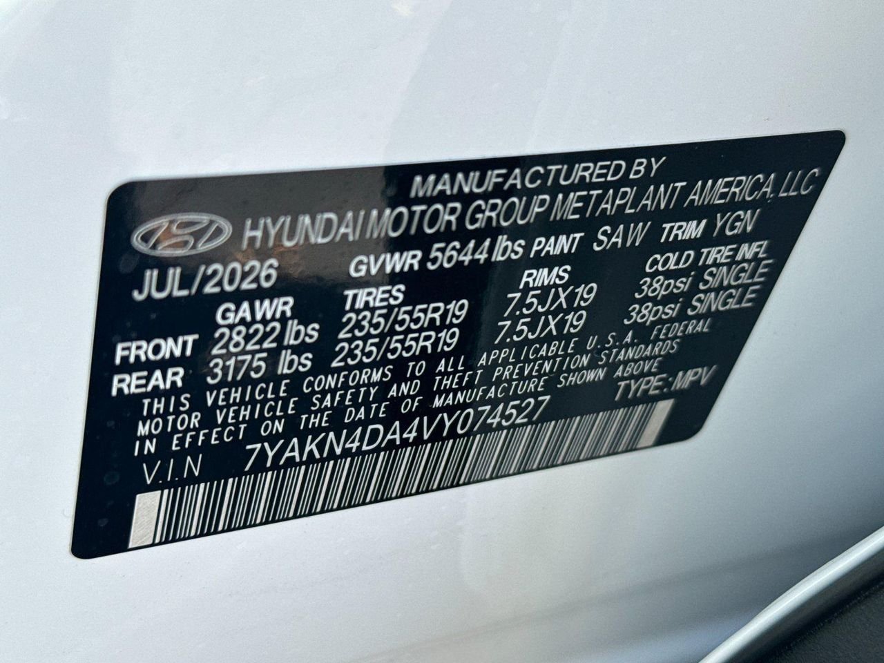 New 2027 White Hyundai SEL image 27
