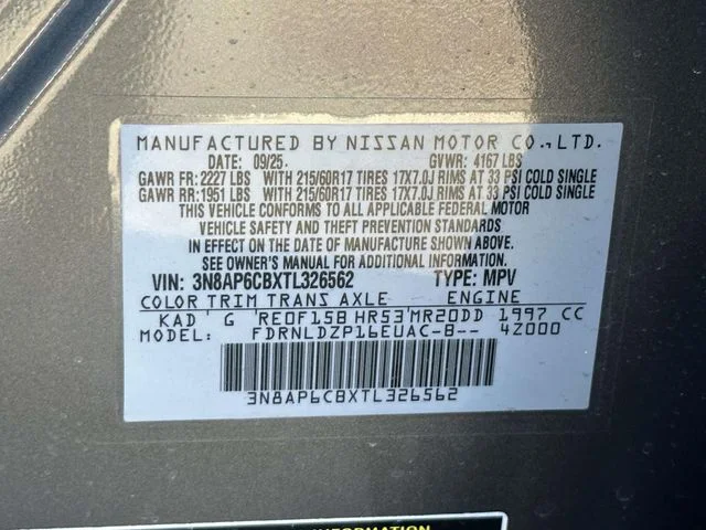 New 2026 Gun Metallic Nissan SV image 25
