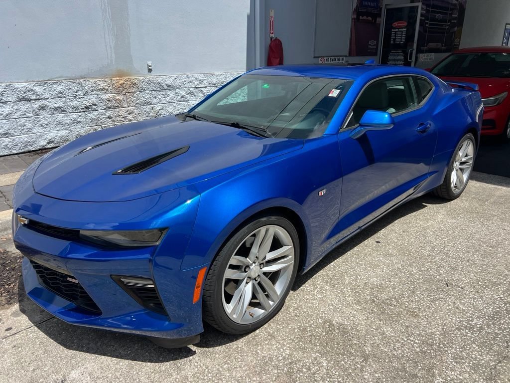 Used 2018 HYPER BLUE METALLIC Chevrolet 2SS image 1