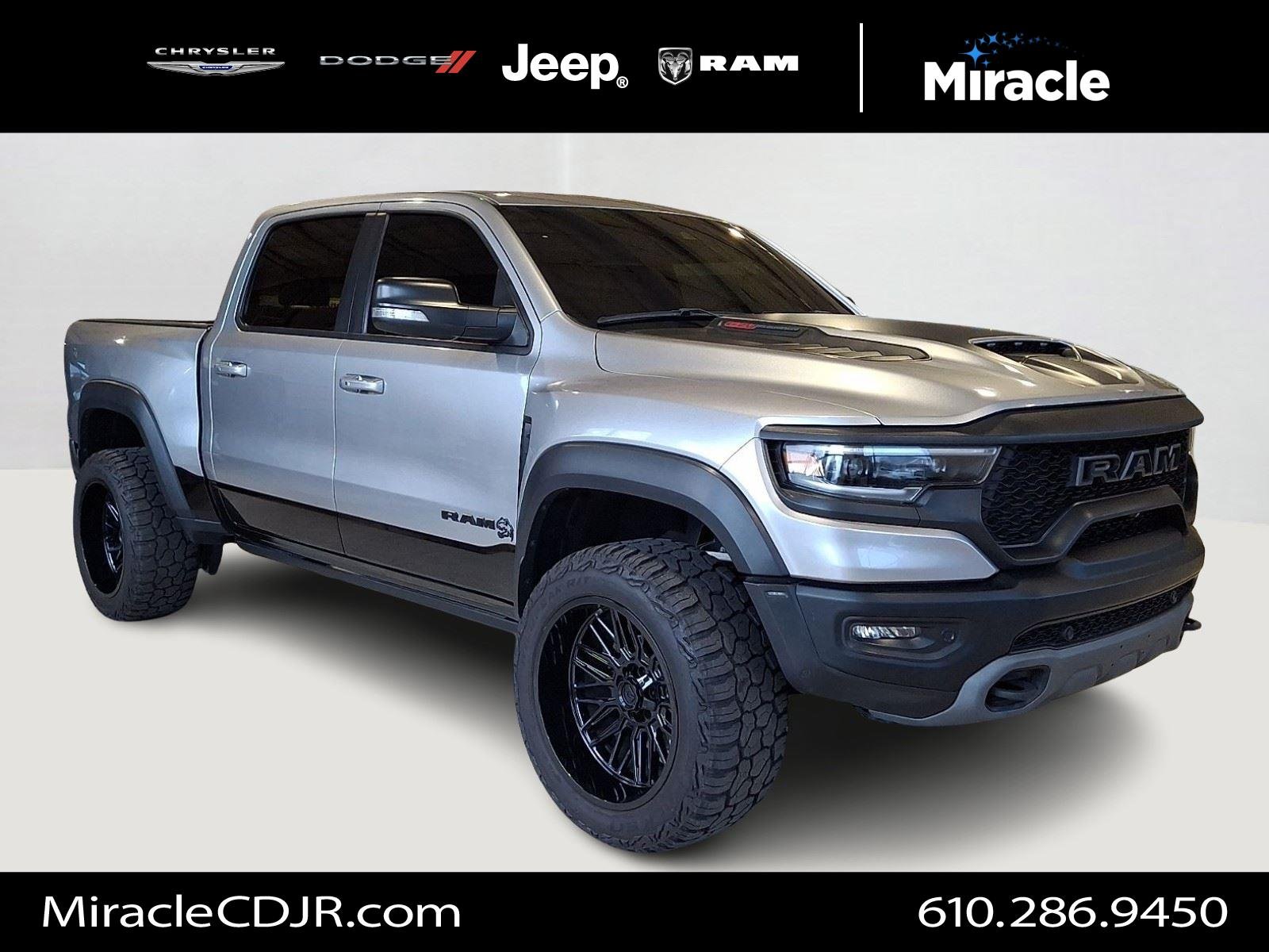 Used 2021 Billet Silver Metallic Clearcoat Ram TRX image 1