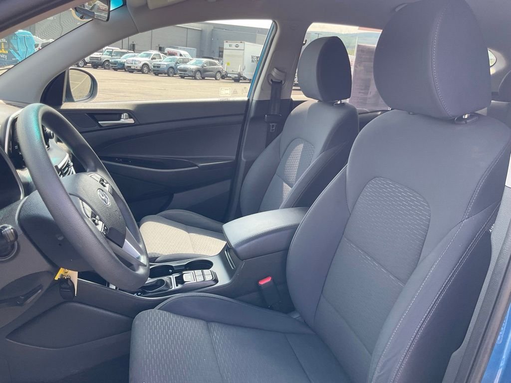 Certified Used 2021 Aqua Blue Hyundai SE image 13