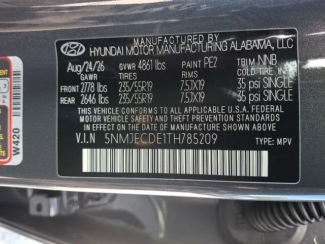 New 2026 Gray Hyundai Limited image 16