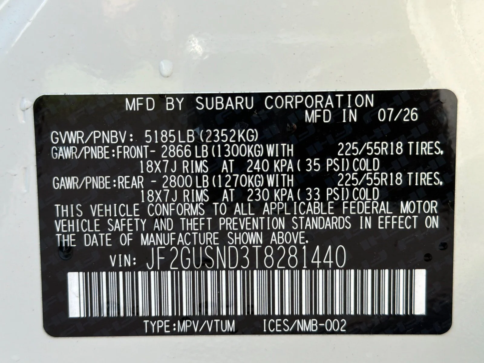 New 2026 CRYSTAL WHITE PEARL Subaru Limited Hybrid image 29