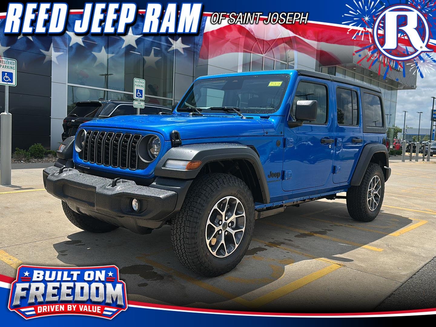 New 2026 Hydro Blue Pearl-Coat Exterior Paint Jeep Sport S image 1