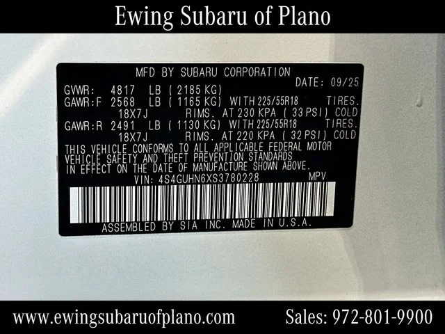 Used 2025 White Subaru Limited image 33