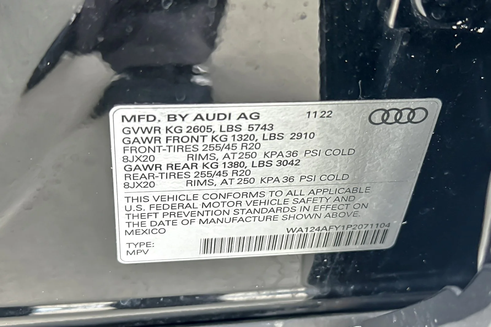 Used 2023 BLACK METALLIC Audi Premium Plus image 28