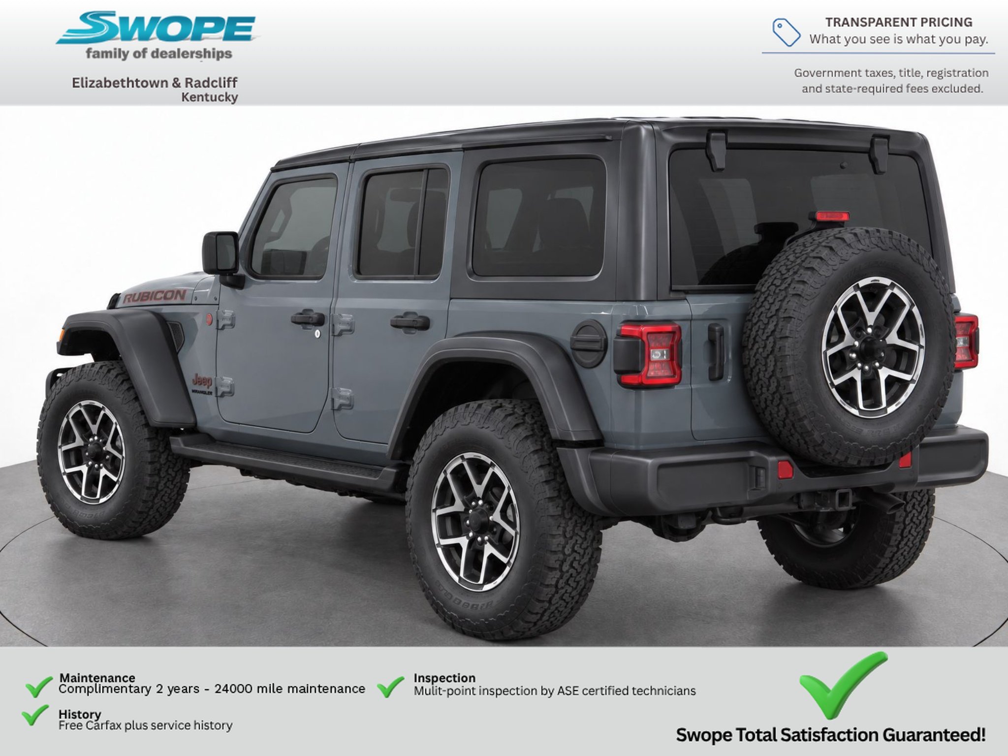 Used 2024 Anvil Clear Coat Jeep Rubicon image 7